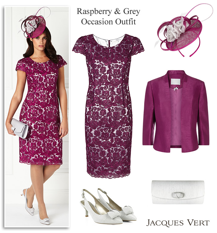 raspberry mother of the bride dress