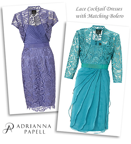 Short Lace Occasion Dresses and Matching JacketsMother of